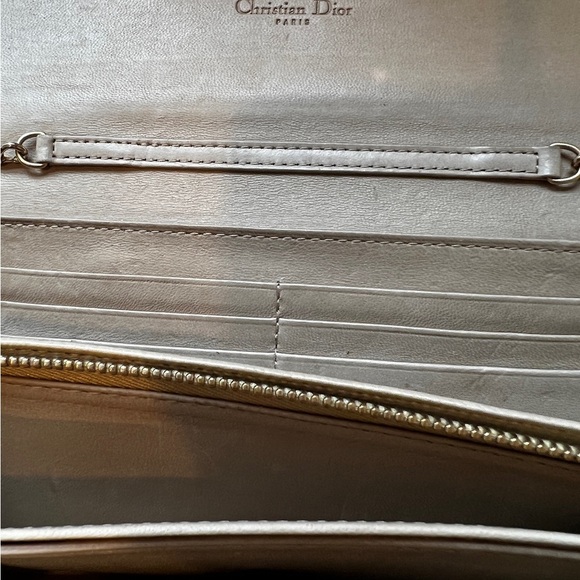Christian Dior Gold Clutch with Chain - Picture 10 of 13
